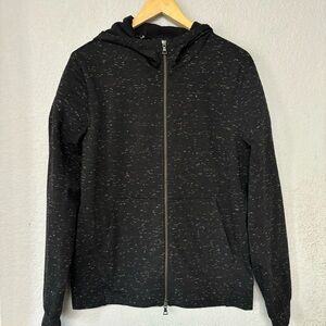 Vince Zip Up Heathered Gray‎ Hooded Jacket Size M
